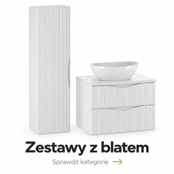 Zestawy mebli łazienkowych z blatem