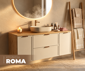 Ciepła łazienka z kolekcją Roma